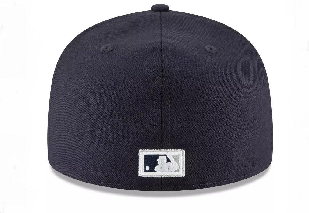 New Era NY New York Yankees 59FIFTY 1922 Cooperstown Wool Cap, Fitted Hat (7 3/8, Numeric_7_and_3_eighths) Navy Blue White