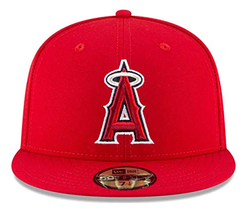 New Era Anaheim Angels Fitted 59Fifty On-Field Red Cap Hat