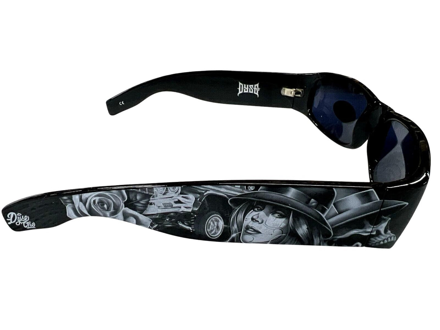 DYSE ONE Authentic Shades Fool Car Fedora Rose Chicano Sunglasses California Lowrider Locs Style