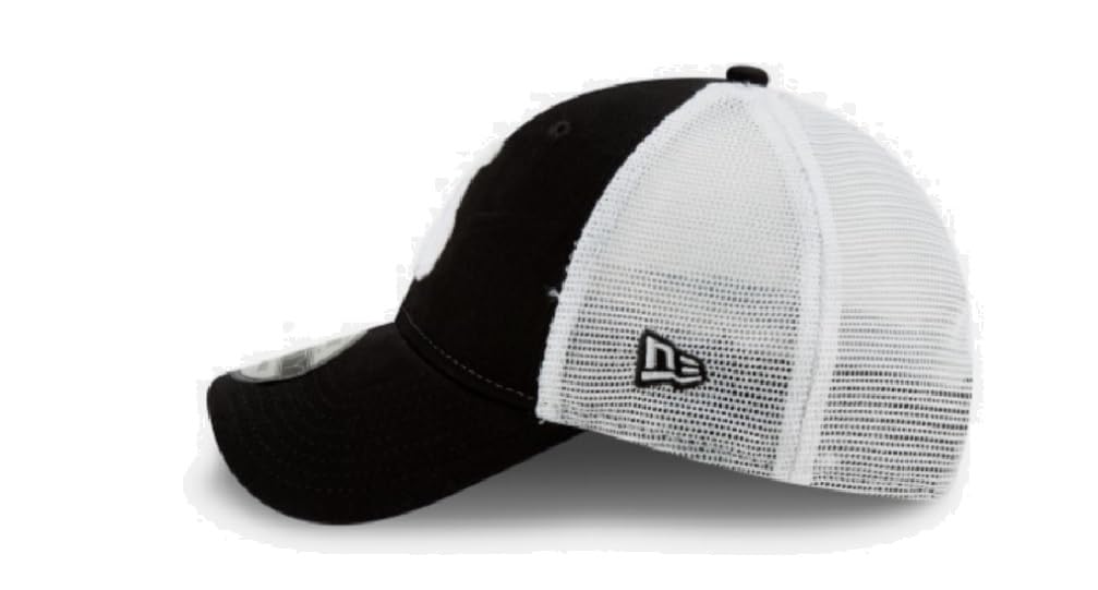 New Era 9FORTY Black/White Chicago White Sox Team Truckered Snapback Hat
