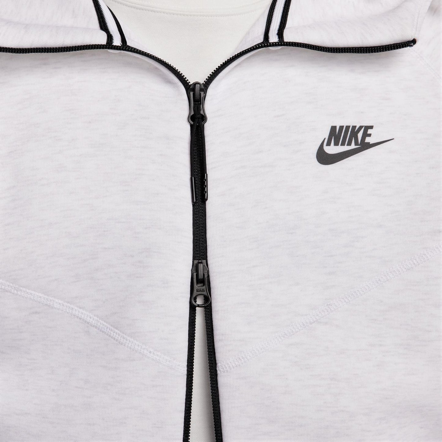 Nike Sportswear Tech Fleece Windrunner Men's Full-Zip Hoodie (Birch Heather/Black, FB7921-051) Size XX-Large