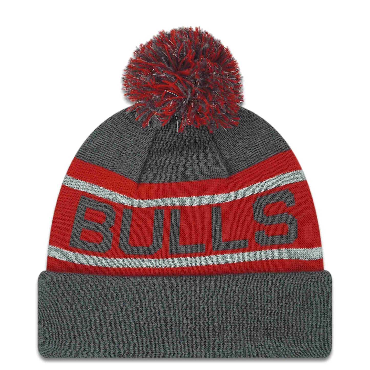 New Era Chicago Bulls NBA Biggest Fan Redux Cold Weather Sport Knit Cuffed Pom Knit Beanie One Size Fits Most Cap Hat (One Size) Navy