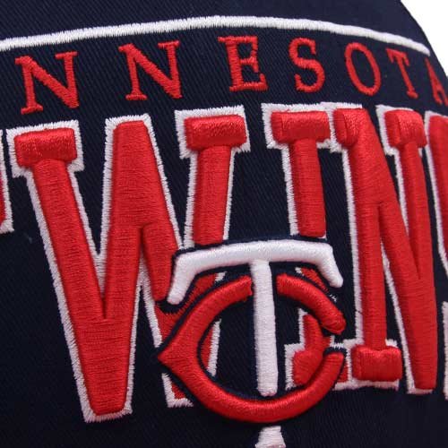 MLB New Era Minnesota Twins Navy Blue 9FIFTY Le Arch Snapback Adjustable Hat