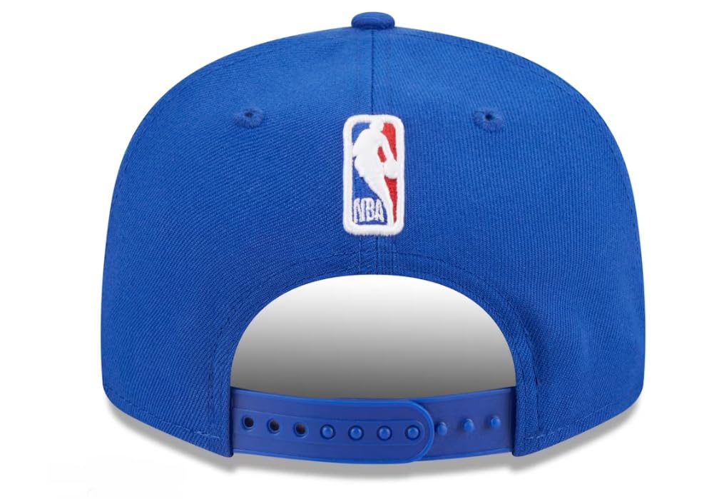 New Era Mens Draft 2023 9fifty Snapback Hat Cap (US, Alpha, One Size, Royal Blue, Detroit Pistons)