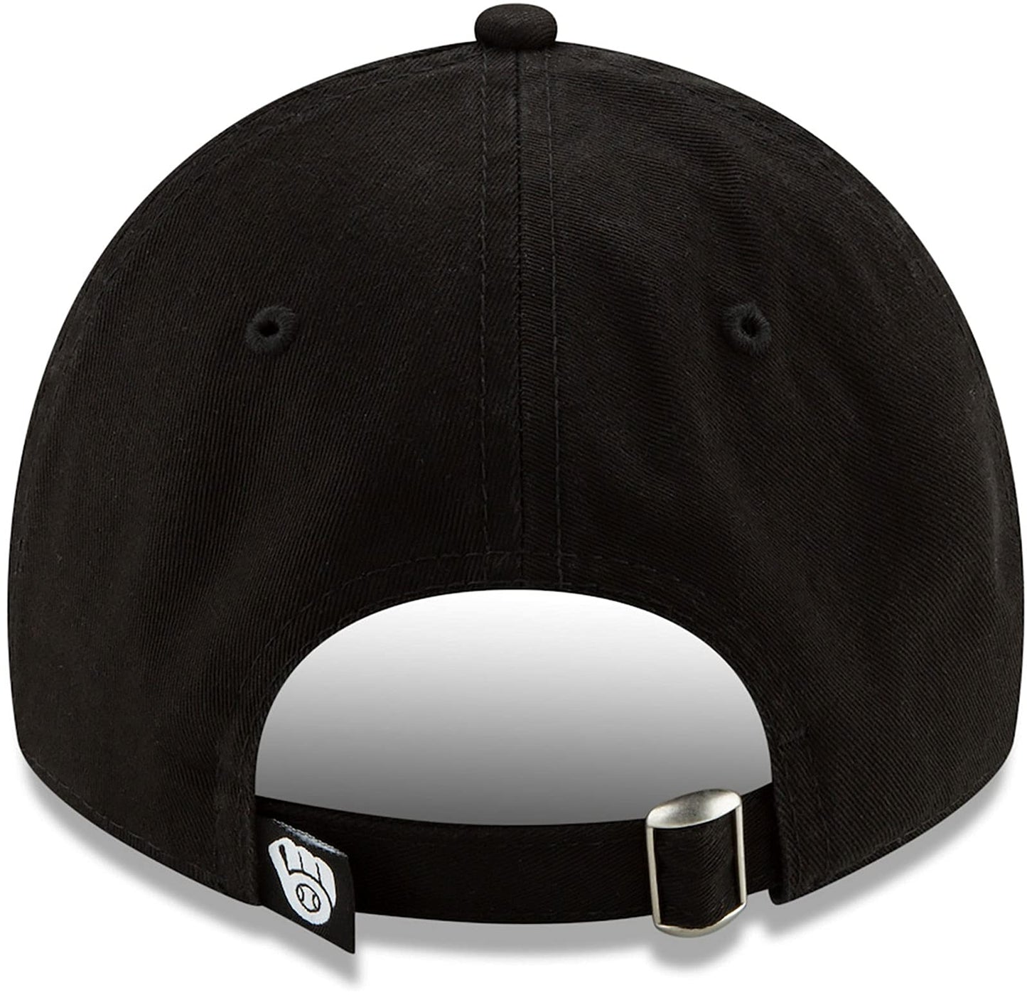 New Era Milwaukee Brewers Black White Core Classic Twill 9TWENTY Adjustable Hat
