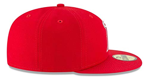 New Era Anaheim Angels Fitted 59Fifty On-Field Red Cap Hat