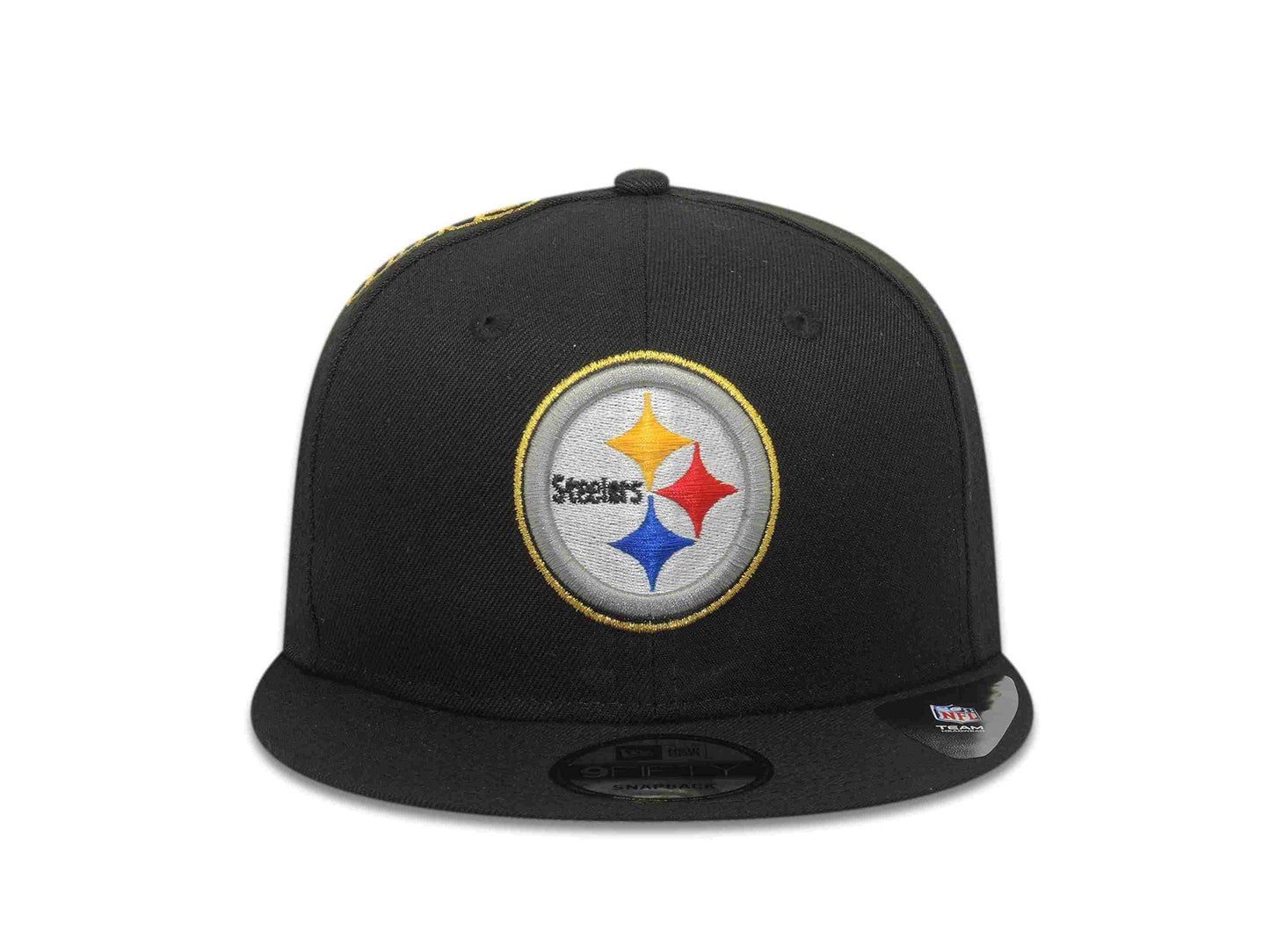 New Era 100% Authentic Exclusive Steelers 950 9FIFTY Snapback Cap Hat : One Size Fit Most (US, Alpha, One Size, Champions 6xSuperBowl) Black