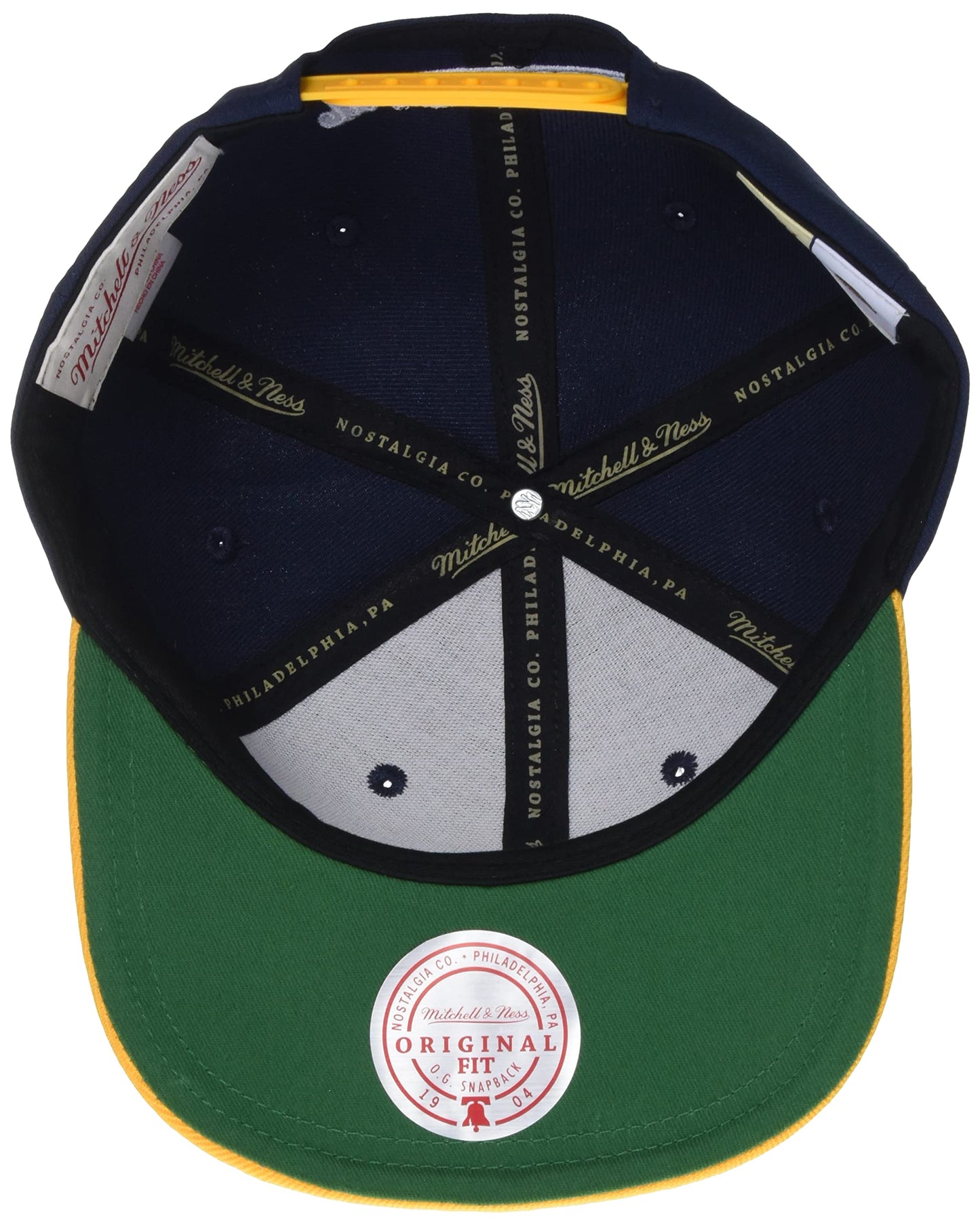 Mitchell & Ness Logo Bill Hat Cap Adult Mens Snapback
