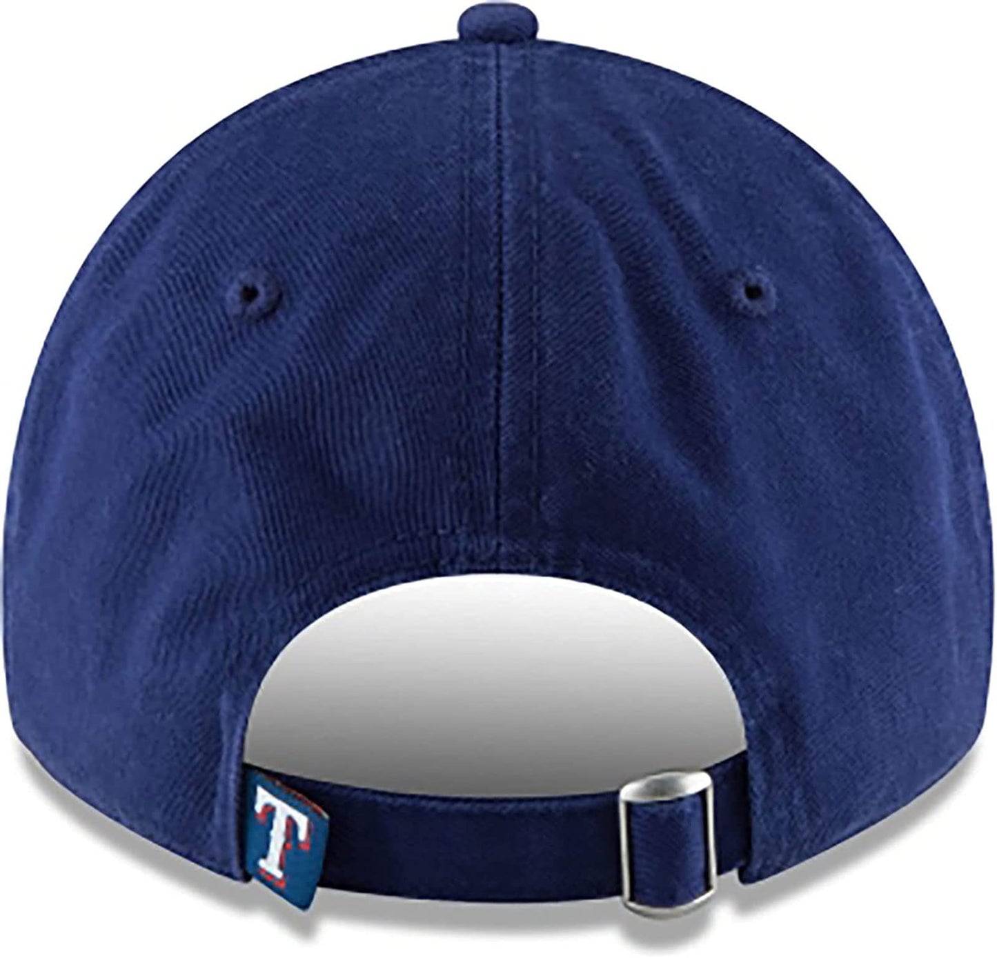 New Era Texas Rangers Mens Womens Core Classic 9TWENTY Flag Logo Adjustable Strapback Blue Team Color Logo Hat
