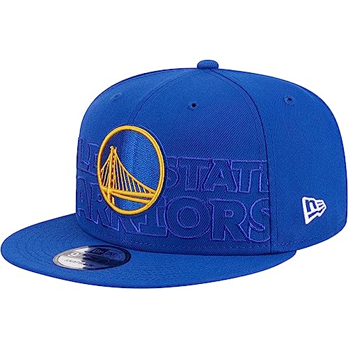 New Era Mens Draft 2023 9fifty Snapback Hat Cap (US, Alpha, One Size, Royal Blue, Golden State Warriors)