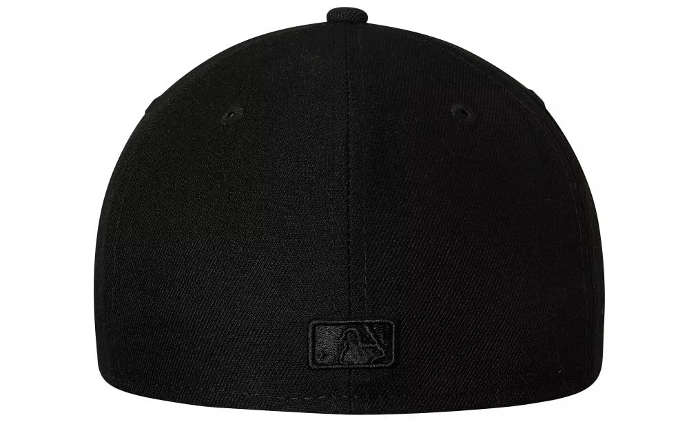 Black Tampa Bay Rays Primary Logo Basic 59FIFTY Fitted Hat by New Era Size 7 1/2