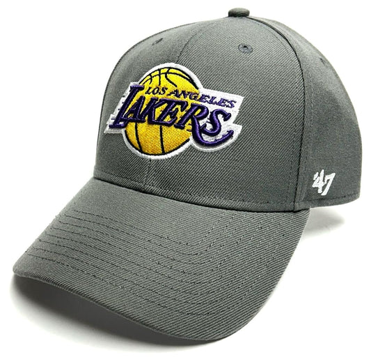 47 Los Angeles Lakers MVP Basic Gray Hat Cap Adult Men's Adjustable