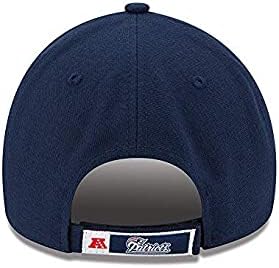 New Era Authentic 9Forty Adjustable Hat Dad Hat Velcro Closure- OSFM (Patriots New England Navy), Black