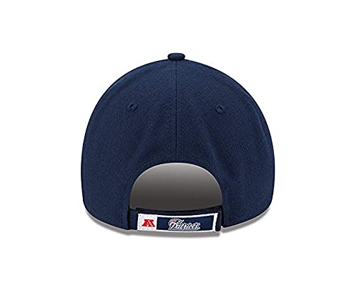 New Era Authentic 9Forty Adjustable Hat Dad Hat Velcro Closure- OSFM (Patriots New England Navy), Black