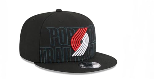 New Era Mens Draft 2023 9fifty Snapback Hat Cap (US, Alpha, One Size, Black, Portland Trail Blazers)
