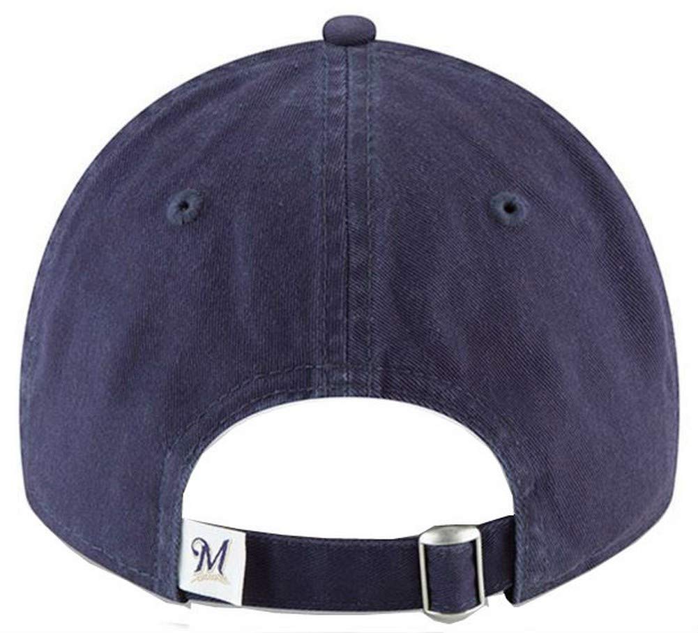 New Era 920 MLB CORE Classic Replica Milwaukee Brewers 9TWENTY Game DAD Cap Navy Blue