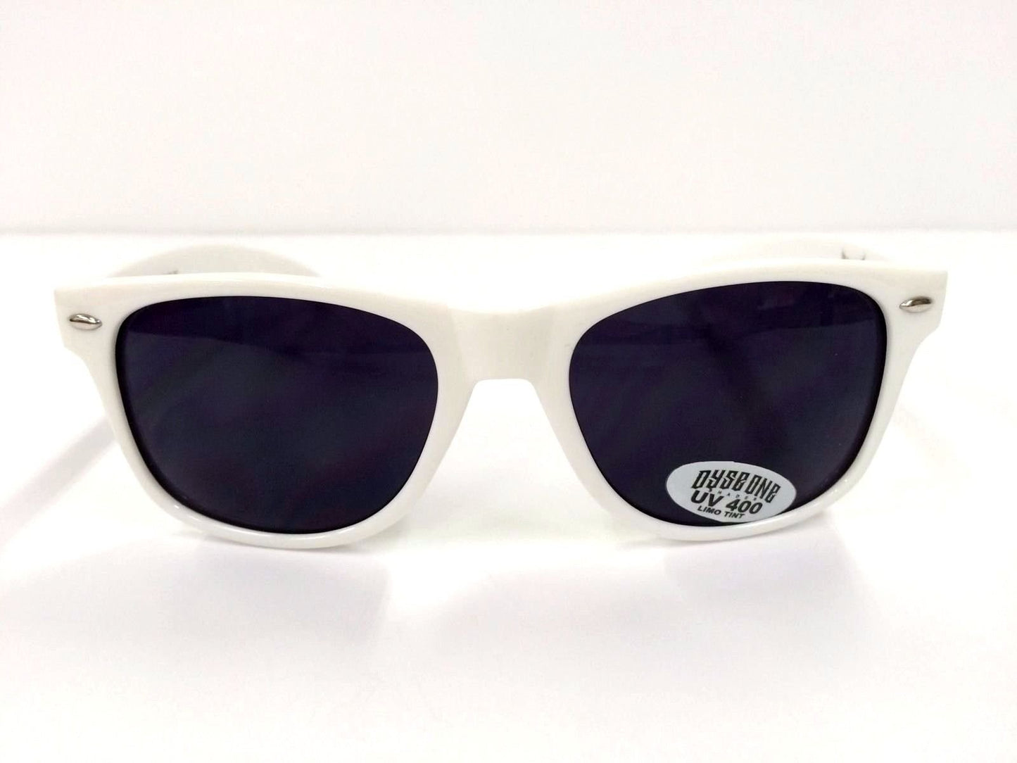 DYSE ONE Authentic Shades Johnson White Sunglasses California Lowrider Style