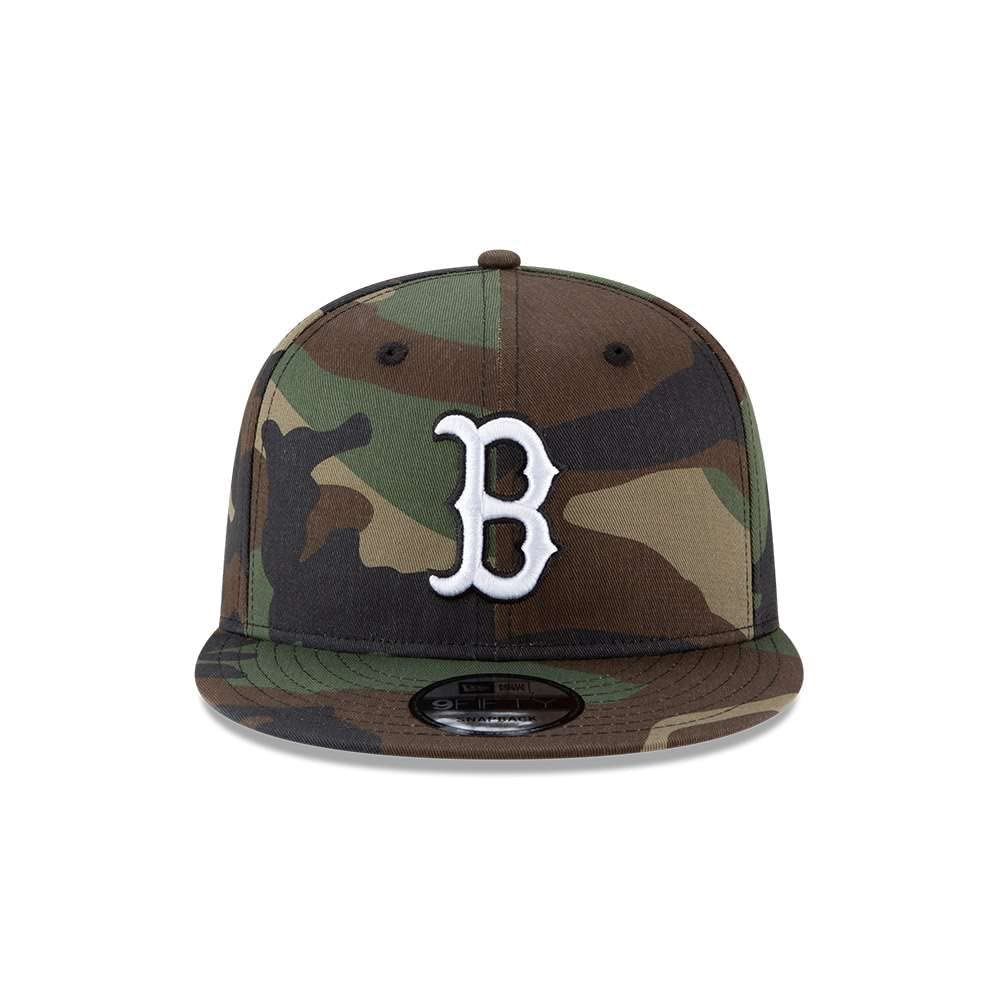 New Era Mens Boston RedSox Camouflage WDC 9Fifty Adjustable Snapback 950 Red Sox Cap
