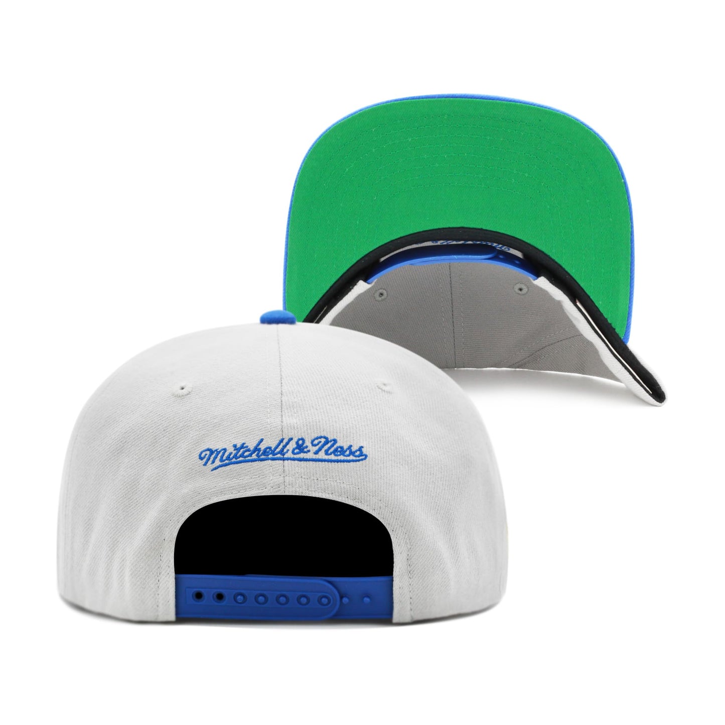 Mitchell & Ness Los Angeles Dodgers Gray Cooperstown Collection Away Snapback Hat, Grey/Blue