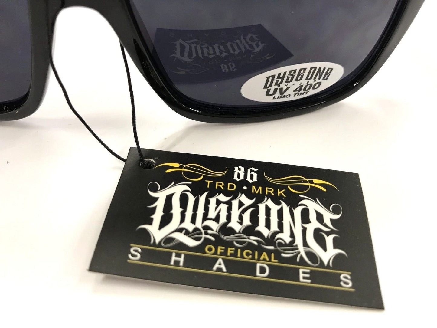 Dyse One Authentic Shades Stylistic Black Sunglasses California Lowrider Locs Style