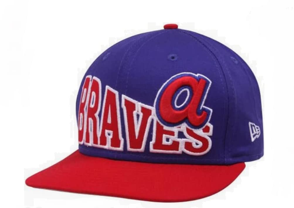 New Era MLB Atlanta Braves Navy Blue-Red Cooperstown Stoked Snapback Hat