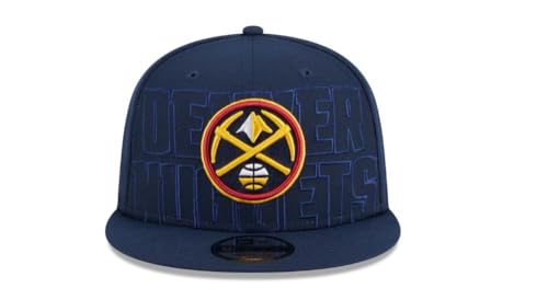 New Era Mens Draft 2023 9fifty Snapback Hat Cap (US, Alpha, One Size, Navy, Denver Nuggets)