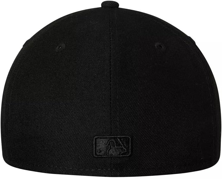 Black Tampa Bay Rays Primary Logo Basic 59FIFTY Fitted Hat by New Era Size 7 1/2