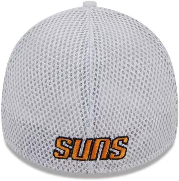 New Era Phoenix Suns Mens White Game Day Recycled 39THIRTY Flex Hat