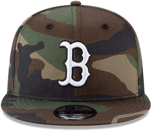New Era Mens Boston RedSox Camouflage WDC 9Fifty Adjustable Snapback 950 Red Sox Cap