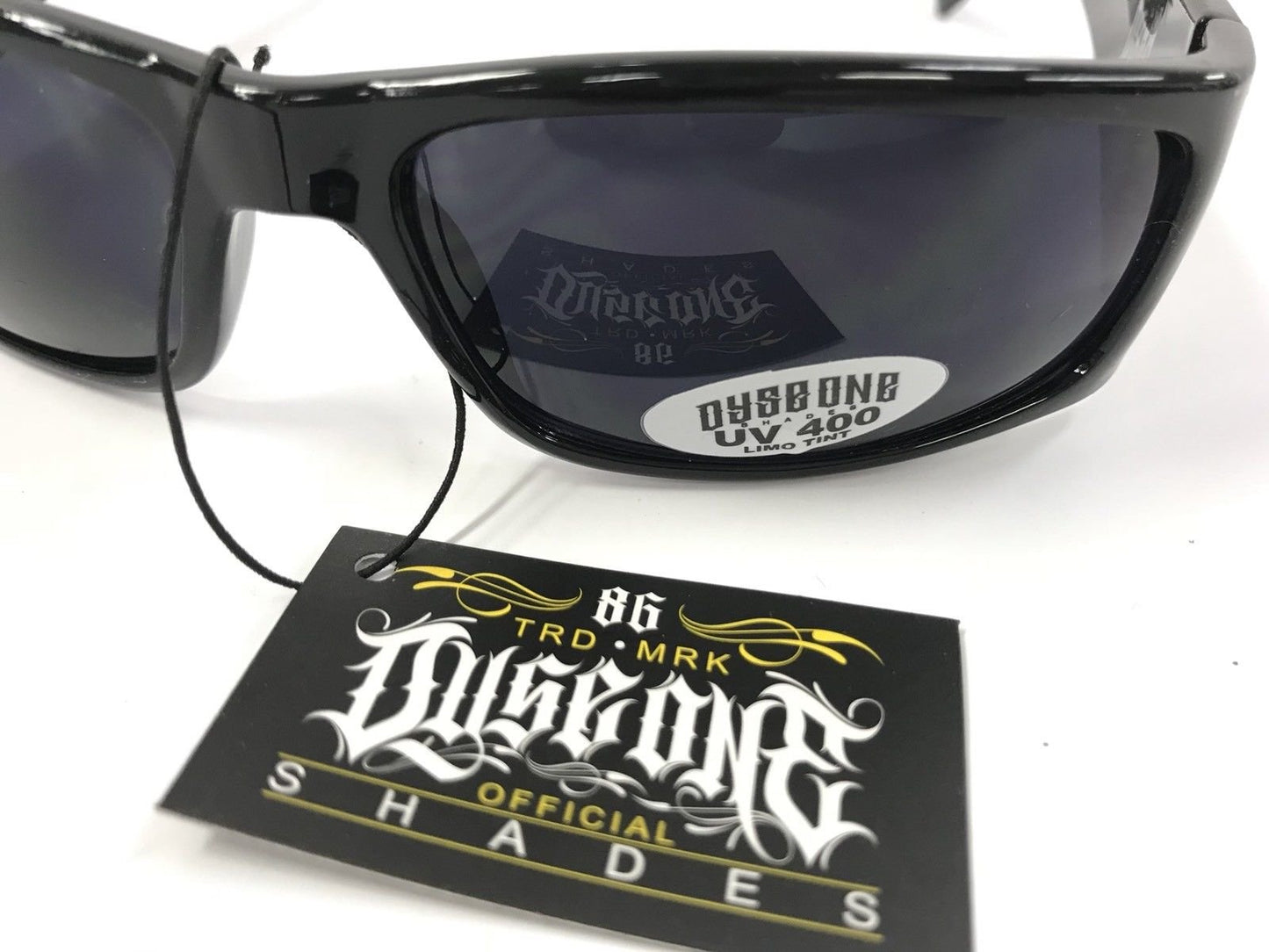 DYSE ONE Authentic Shades Raiders Skull Silver & Black Sunglasses California Lowrider Style