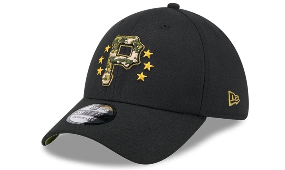 New Era Pittsburgh Pirates 39THIRTY 2024 Armed Forces Day Authentic Collection Stretch Fit Cap, Hat