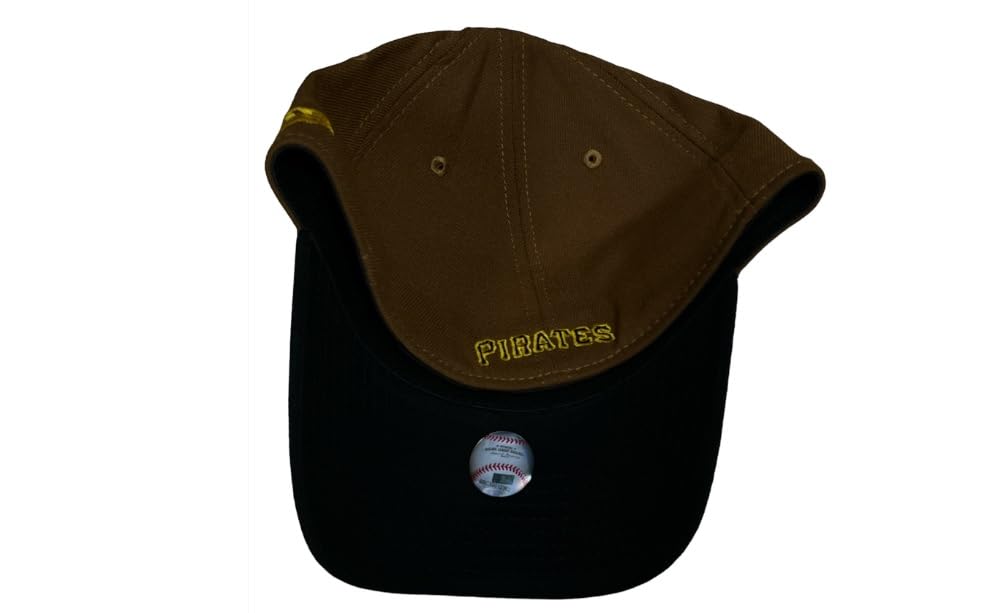 New Era Rare Pittsburgh Pirates Men's MLB Team Classic 39THIRTY Stretch Flex Fit Cap, Brown Black (US, Alpha, Large, X-Large, Brown/Black)