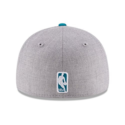 NBA Charlotte Hornets Men's Low Profile 59FIFTY Fitted Cap, 7.625, Heather Gray
