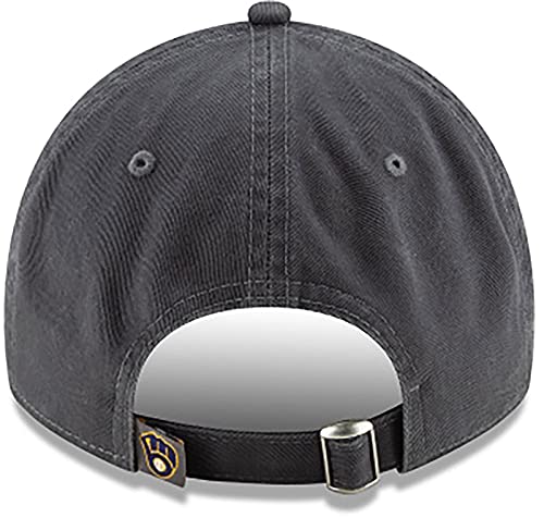 New Era Milwaukee Brewers Graphite Core Classic Twill 9TWENTY Adjustable Hat