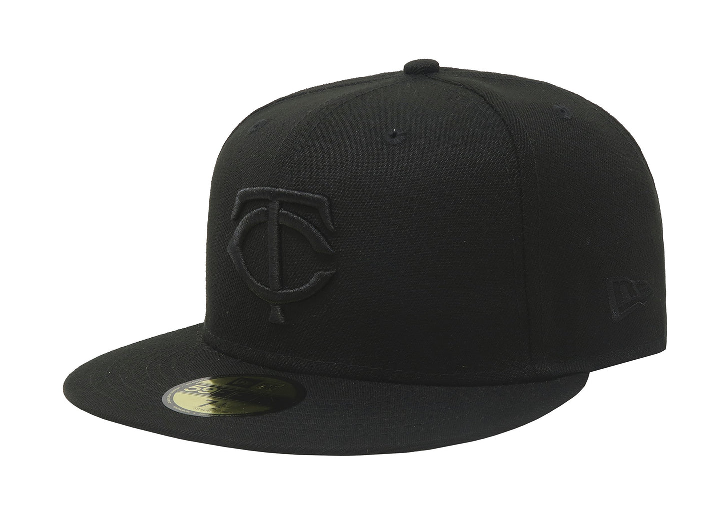 New Era 59Fifty Hat Minnesota Twins Black On Black Fitted Cap 11591135 (8)