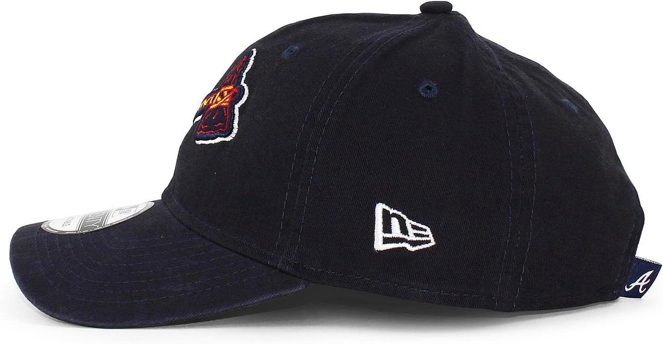 Atlanta Braves Navy Core Classic Secondary 9TWENTY Adjustable Hat