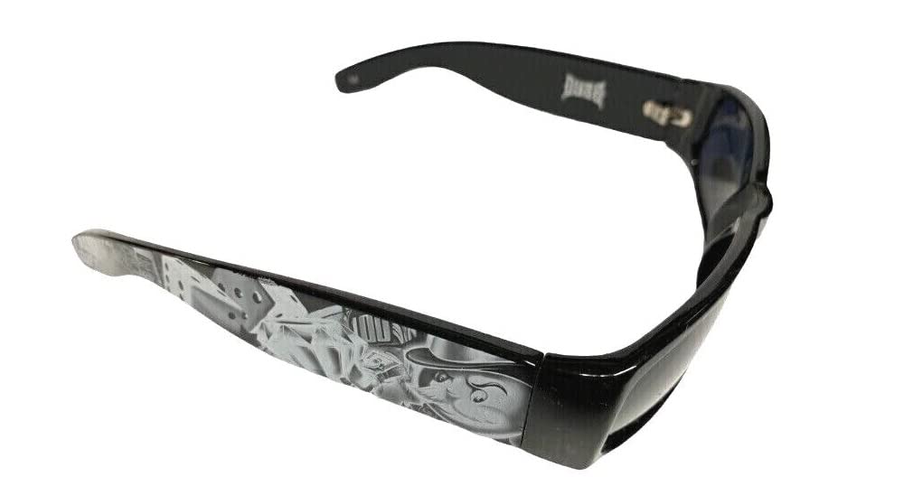 DYSE ONE Authentic Shades Money Diamonds Black Sunglasses California Lowrider Locs Style