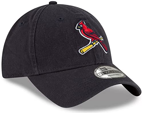 New Era MLB Core Classic 9TWENTY Alternate Team Logo Adjustable Hat Cap One Size Fits All - St Louis Cardinals Navy