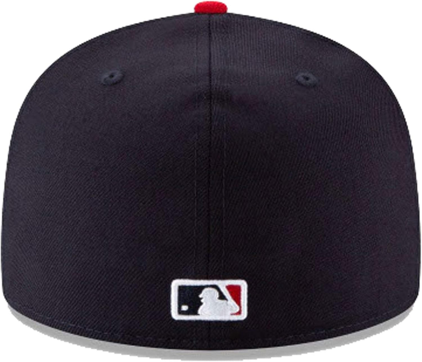 New Era Men's MLB Atlanta Braves Wool Basic 59Fifty Fitted Hat Blue/Red 7