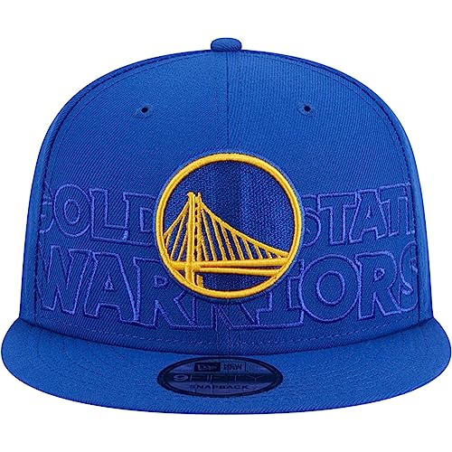 New Era Mens Draft 2023 9fifty Snapback Hat Cap (US, Alpha, One Size, Royal Blue, Golden State Warriors)
