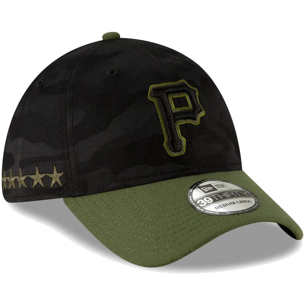 New Era Pittsburgh Pirates 2018 Memorial Day 39Thirty Flex Hat (Large-XLarge)