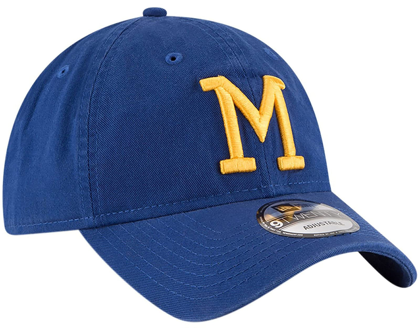 New Era Milwaukee Brewers Cooperstown Collection Core Classic Twill 9TWENTY Adjustable Hat Blue