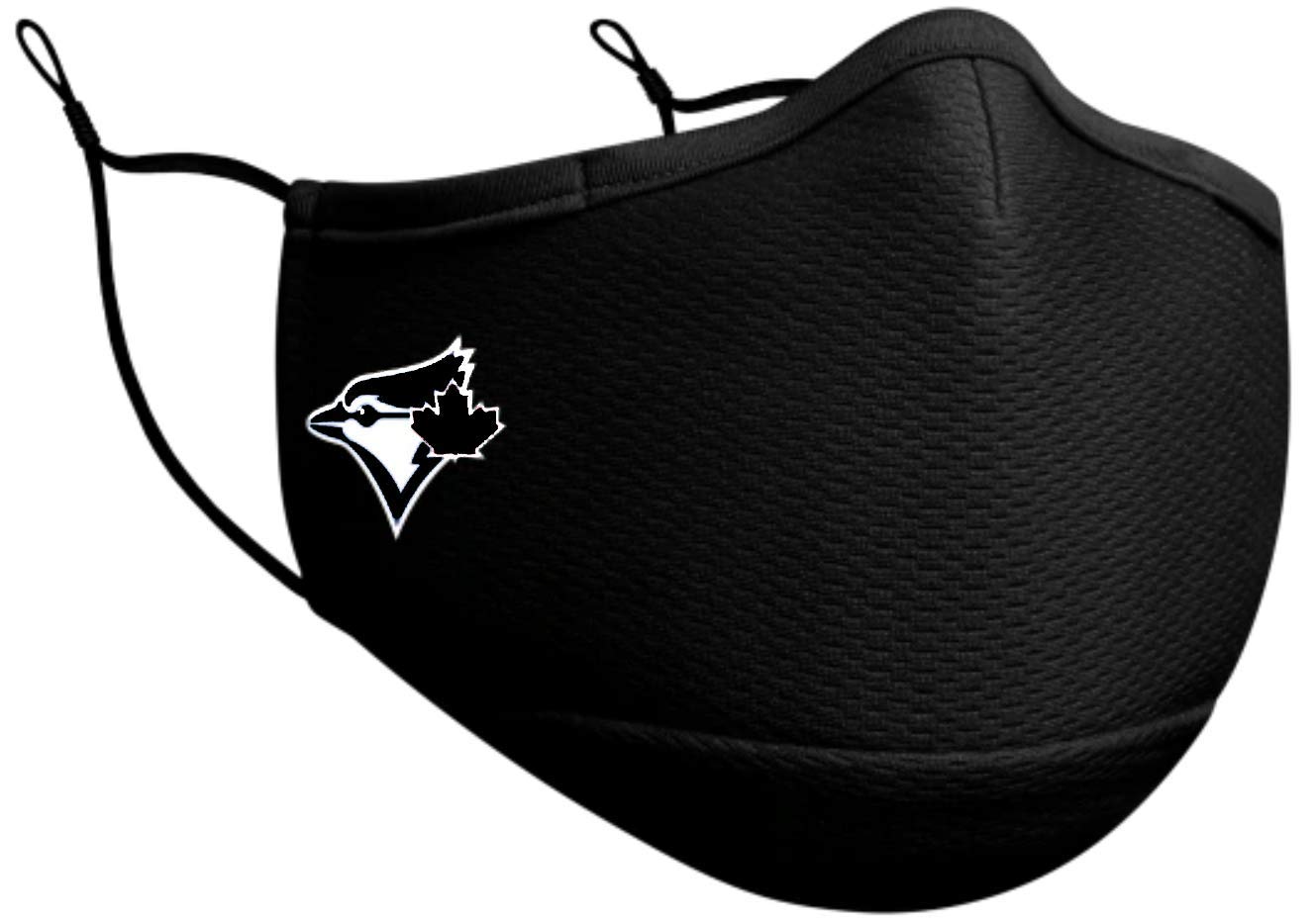 New Era Toronto Blue Jays Black White Polyester Breathable Adult On-Field Face Mask Face Cover