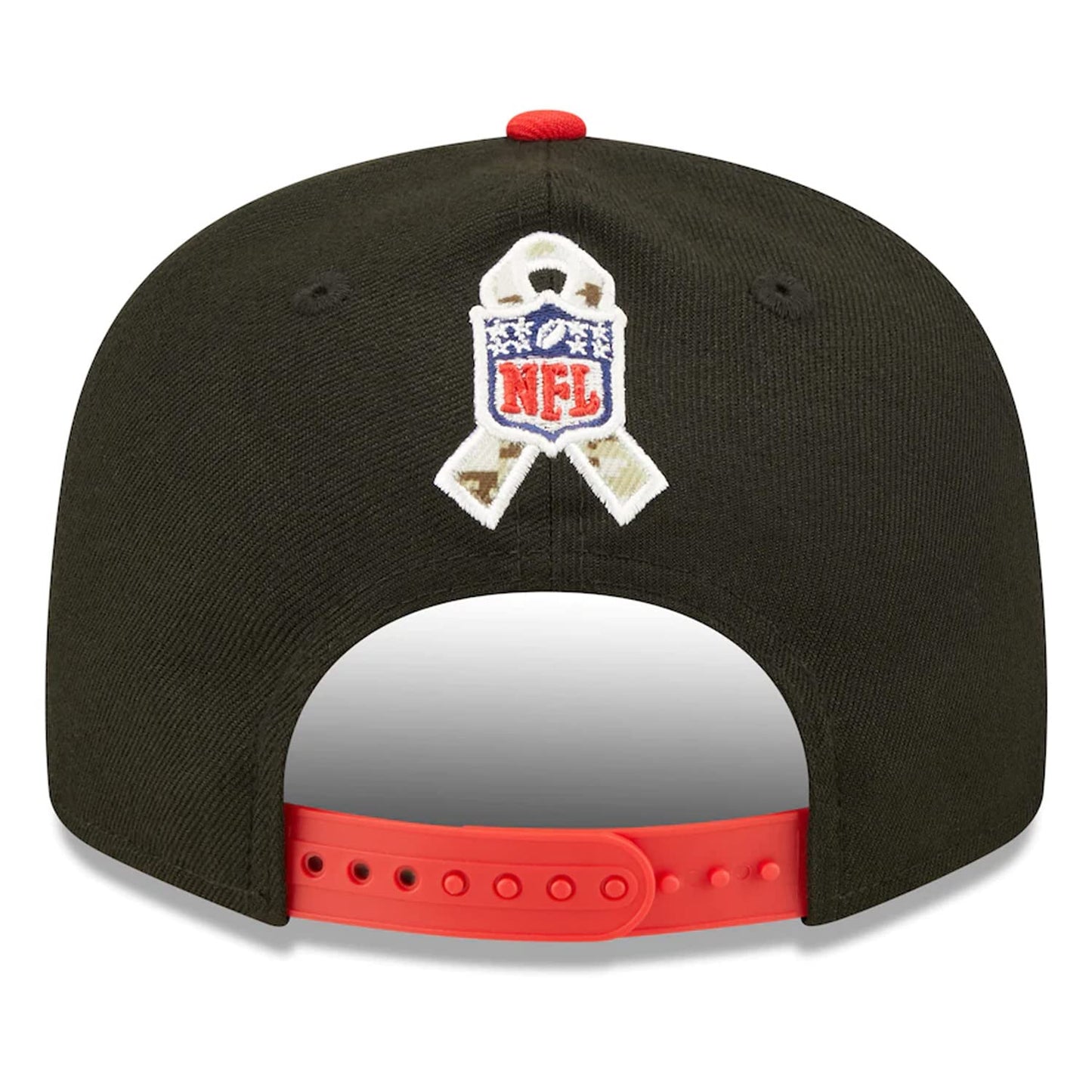 New Era Exclusive Men's Chiefs Adjustable Cap Hat One Size Fit Most Snapback/Velcro/Bucle Closure (Salute to Service Snapback) Black