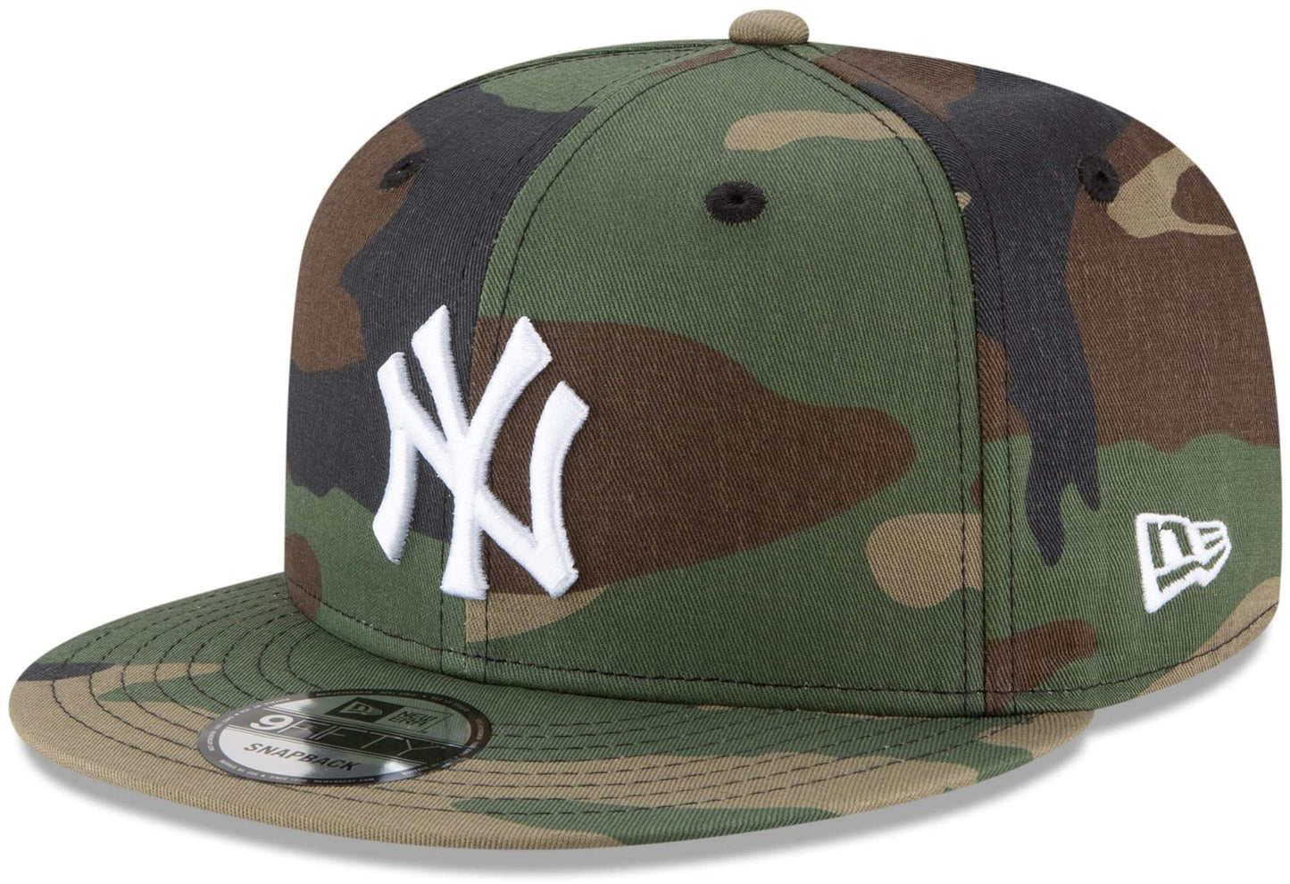 New Era Unisex-Adult MLB 9Fifty Camo Primary Logo Adjustable Snapback Hat Cap One Size Fits All