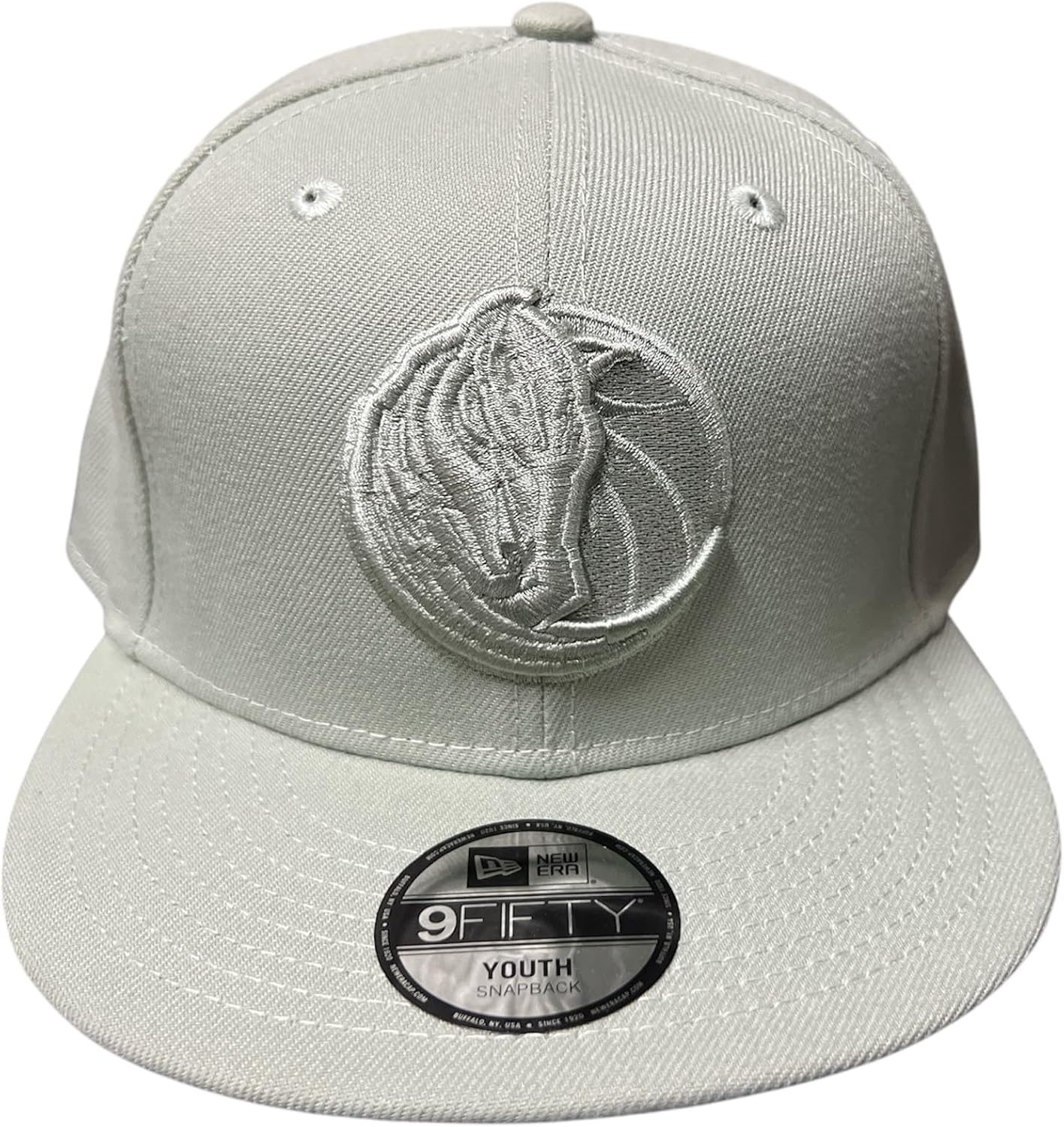 New Era Youth JR Boys Girls Dallas Mavericks 9FIFTY Snapback Hat - Light Mint Green