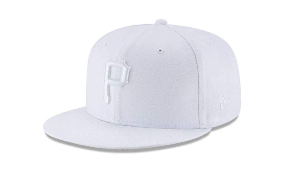 New Era Pittsburgh Pirates Basic 9FIFTY Snapback White/White Hat Cap 11941913