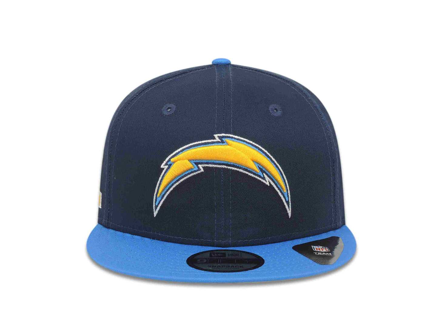 New Era Authentic Exclusive Chargers Los Angeles San Diego Bolt 9Fifty Snapback /9Twenty/MVP/9Forty Adjustable Hat - OSFM (2Tone Small/Medium) Black