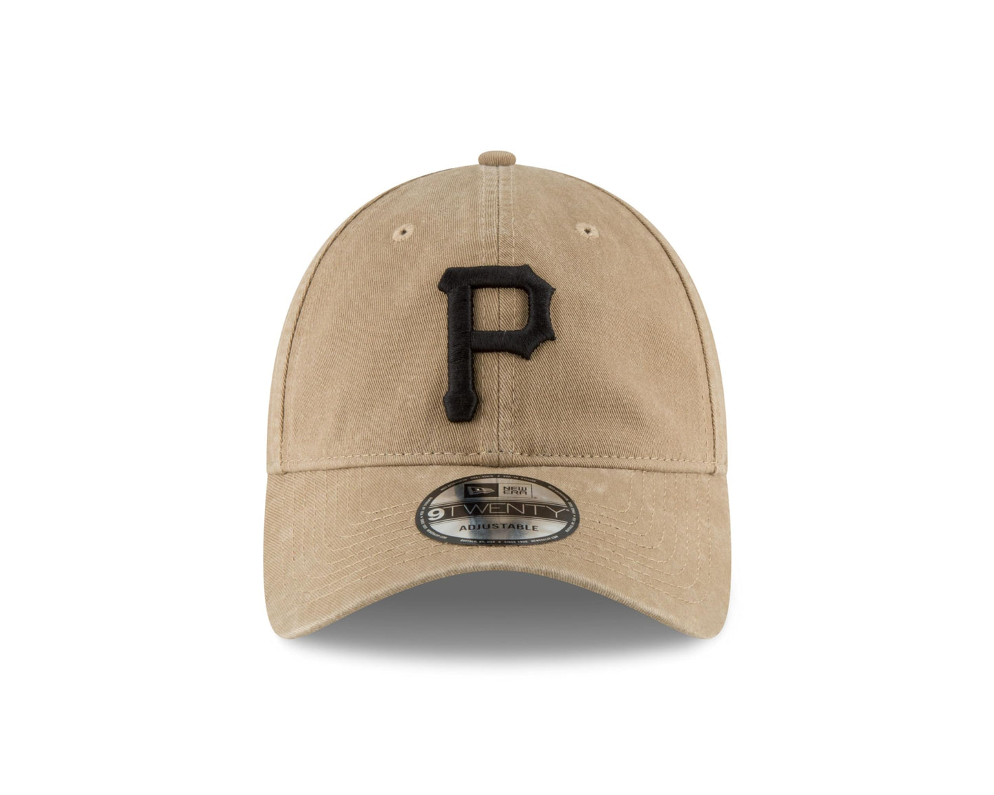 New Era Unisex-Adult MLB Core Classic 9TWENTY Adjustable Hat Cap One Size Fits All - Pittsburgh Pirates Khaki
