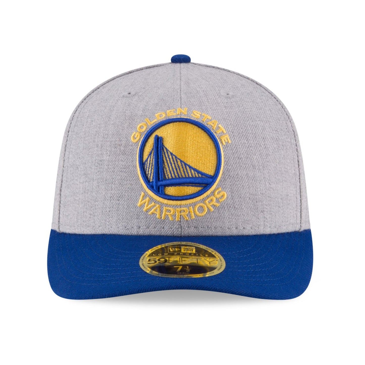 NBA Golden State Warriors Men's Low Profile 59FIFTY Fitted Cap, 7.625, Heather Gray